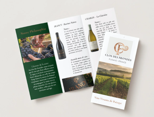 Identité visuelle Clos des Fondes Puisaye